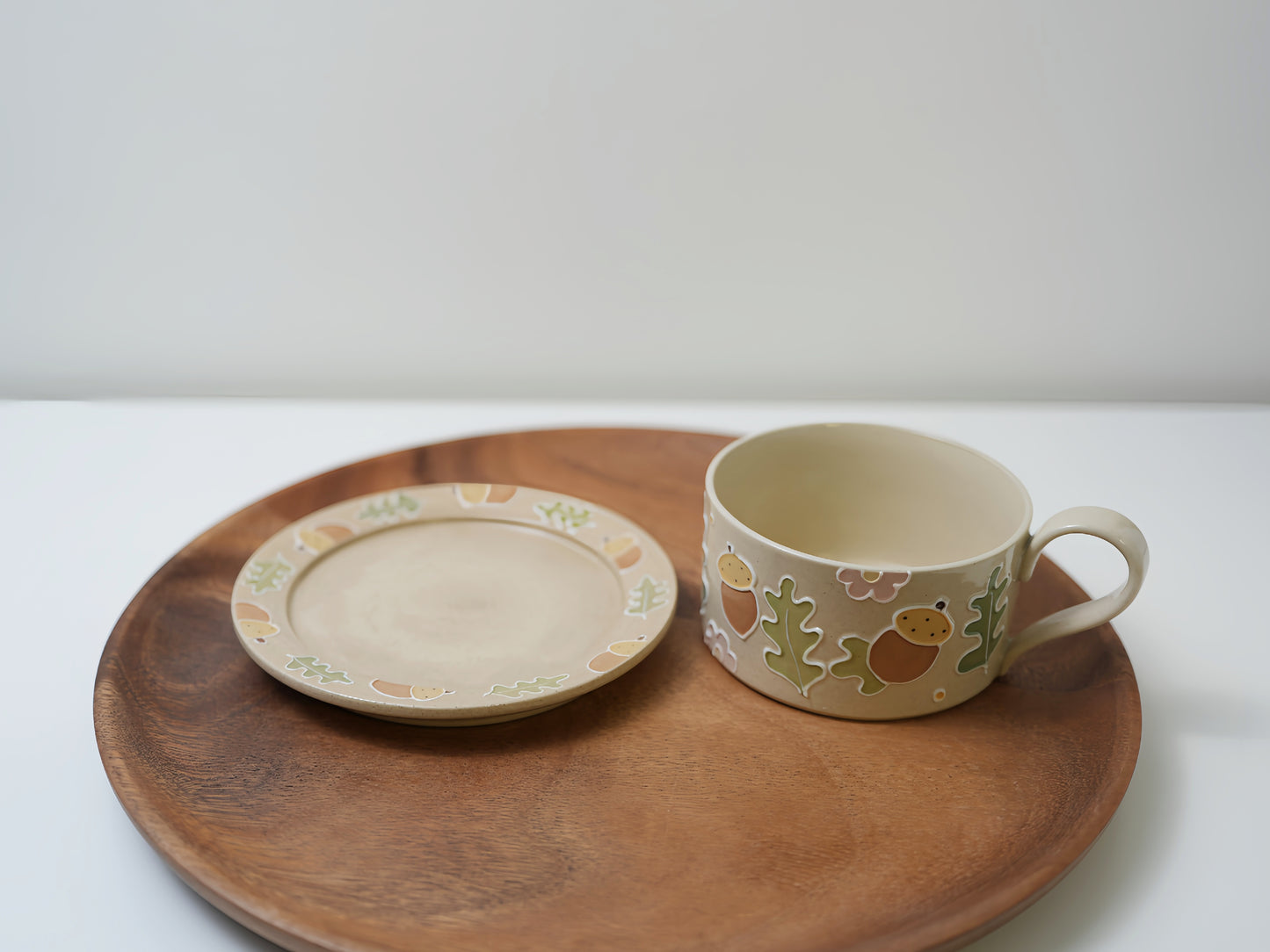 Juego de tazas de bellota