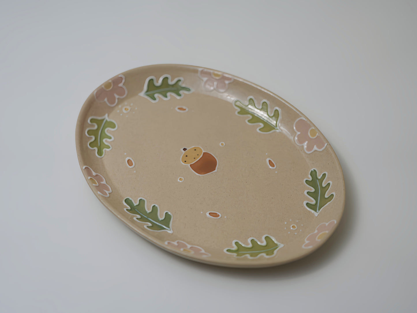 Acorn Oval Plate