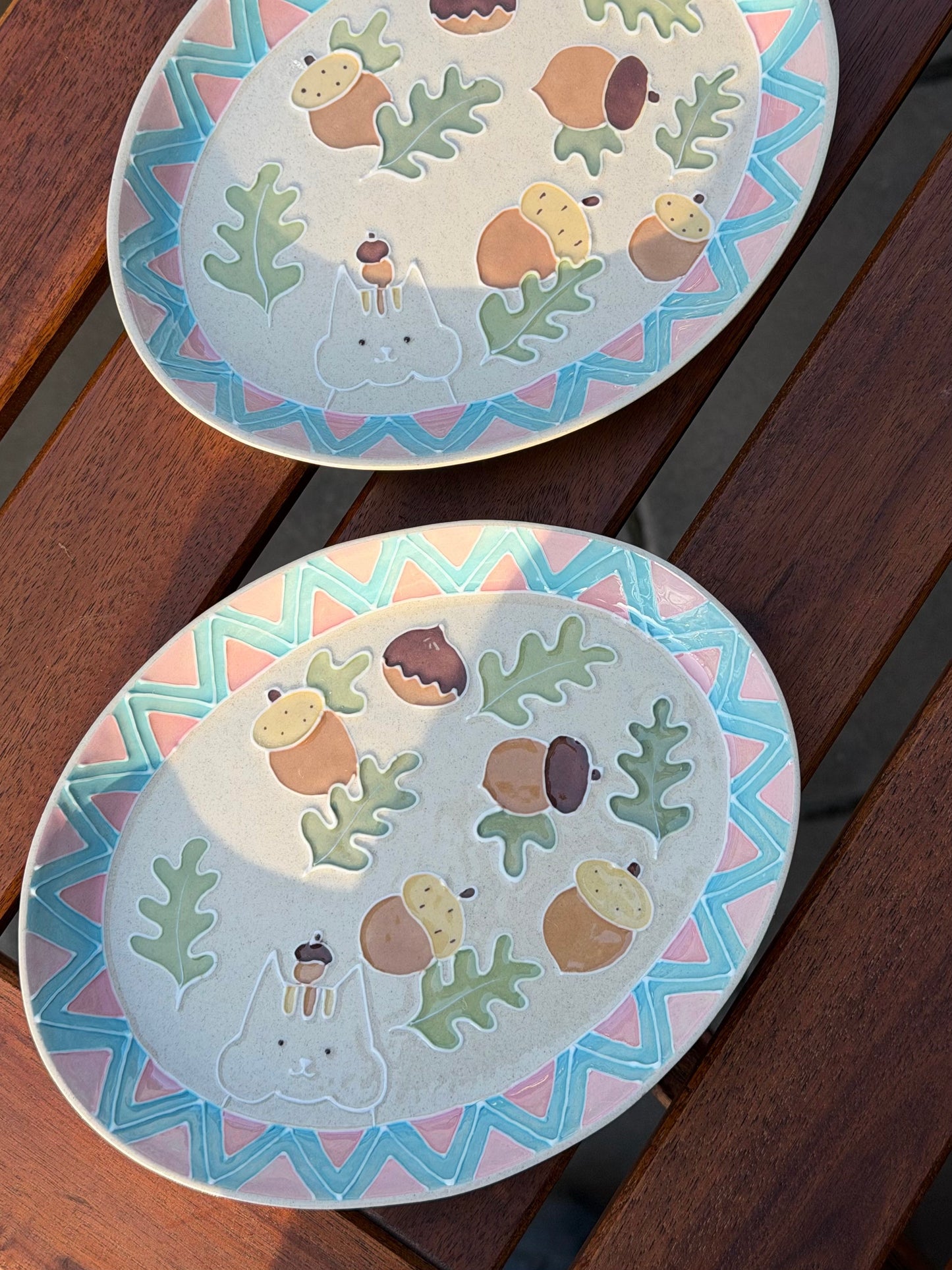 Acorn Oval Plate