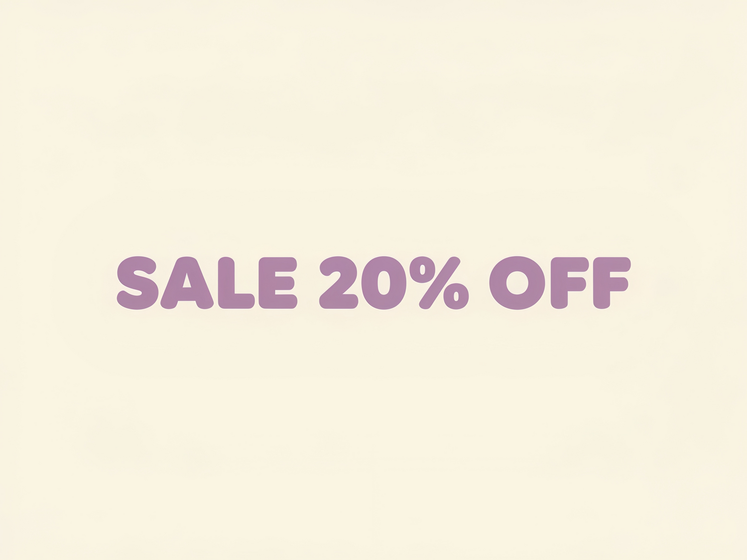 NEW YEAR SALE 20%OFF