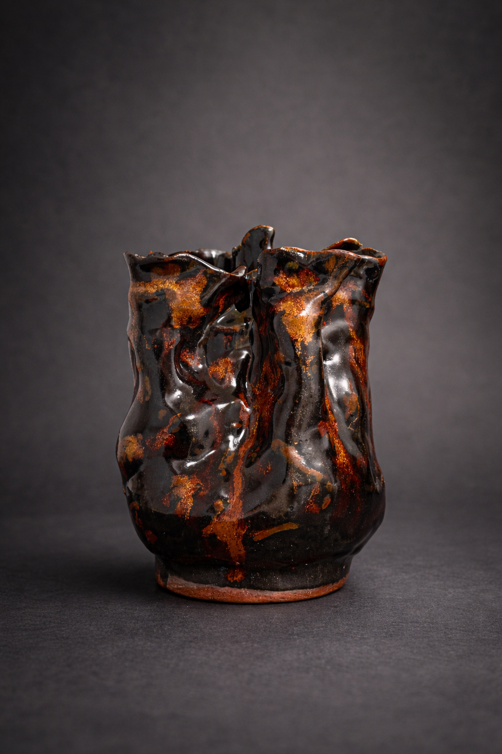 Black Series - Artisan Textured Vase