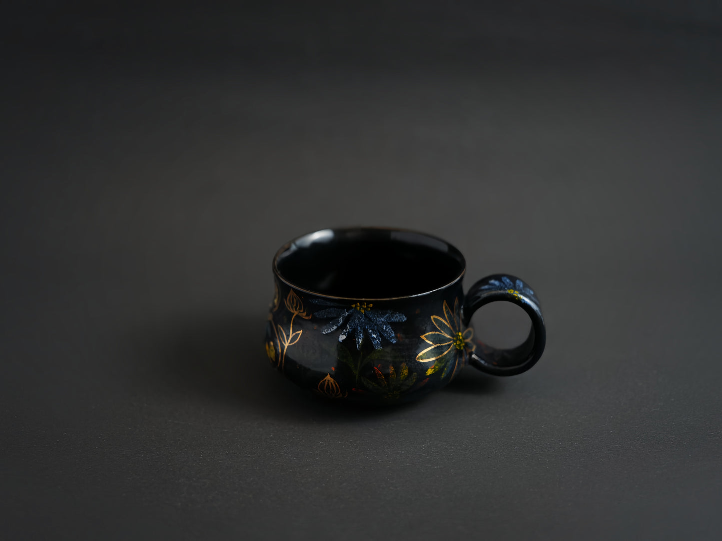 Black Series - Artisan Hand Painted Cup