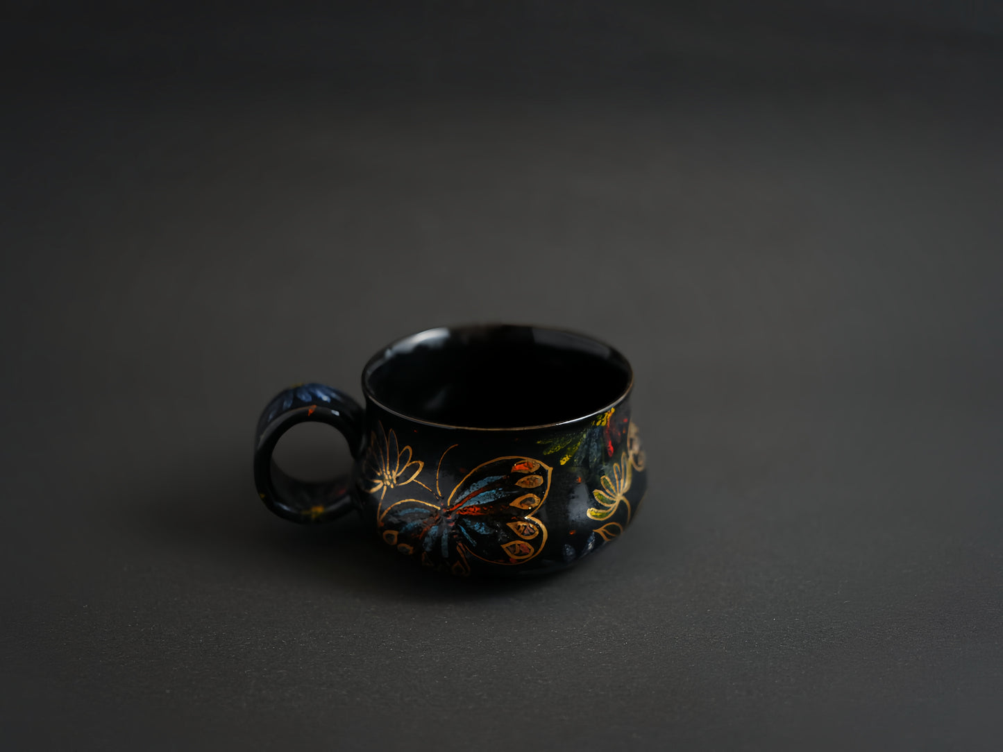 Black Series - Artisan Hand Painted Cup