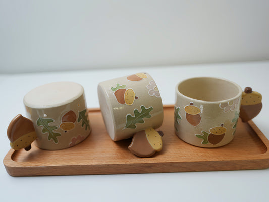 Acorn handle Mug