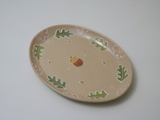 Acorn Oval Plate