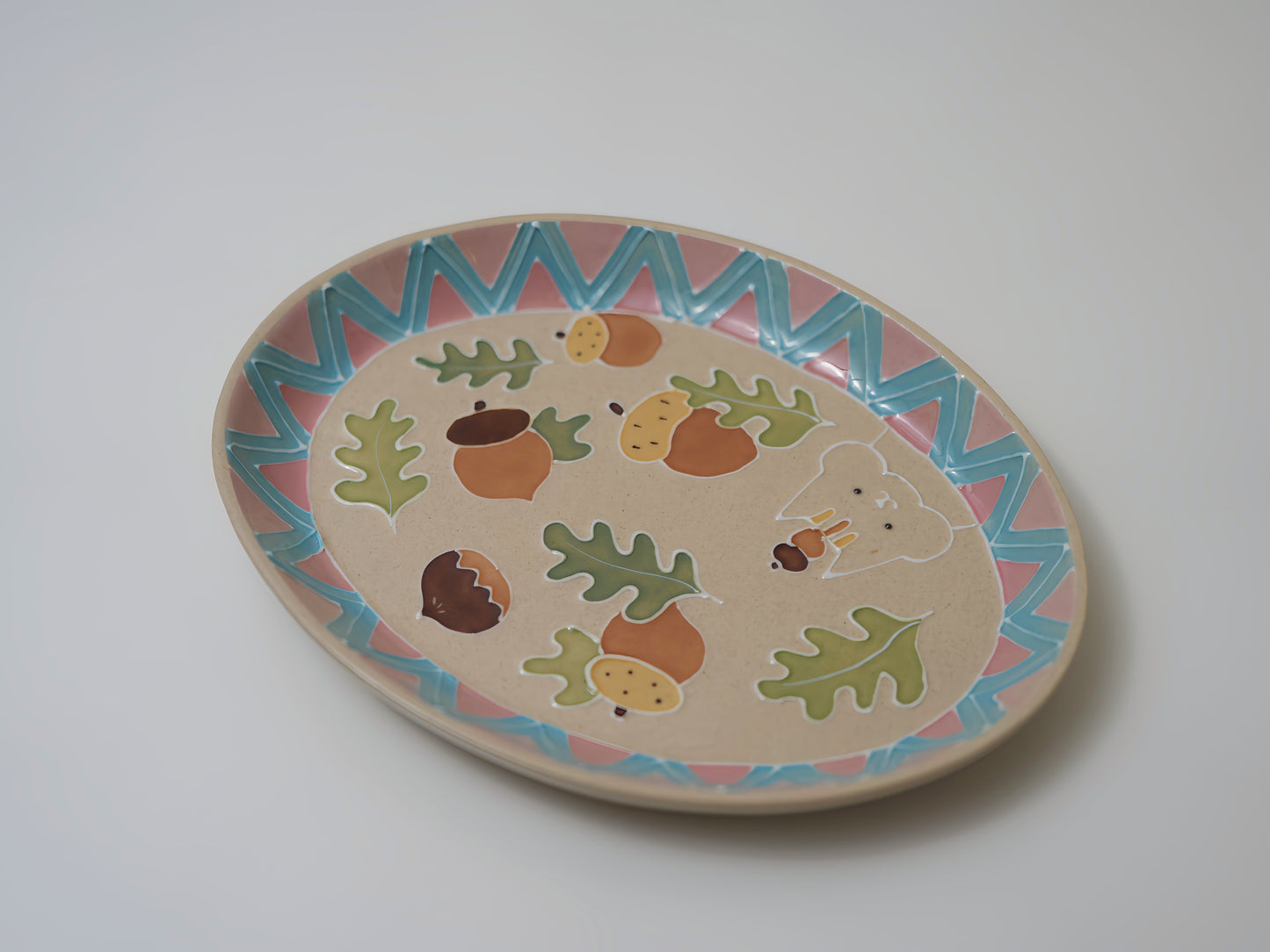 Acorn Oval Plate