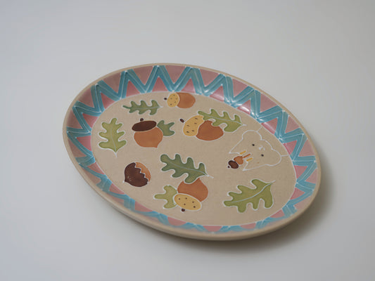 Acorn Oval Plate