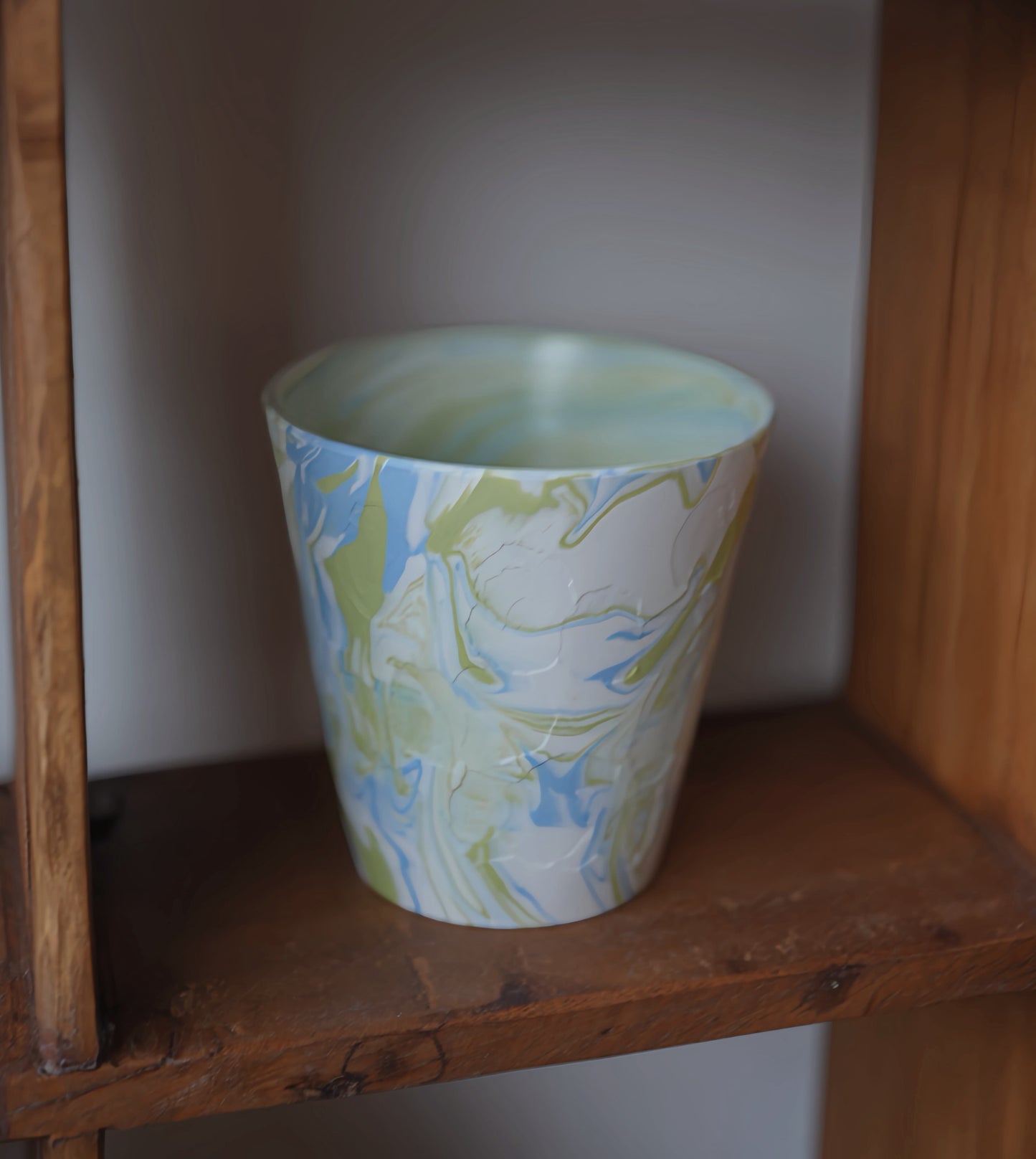 Vaso de cerámica Stone Flow bajo