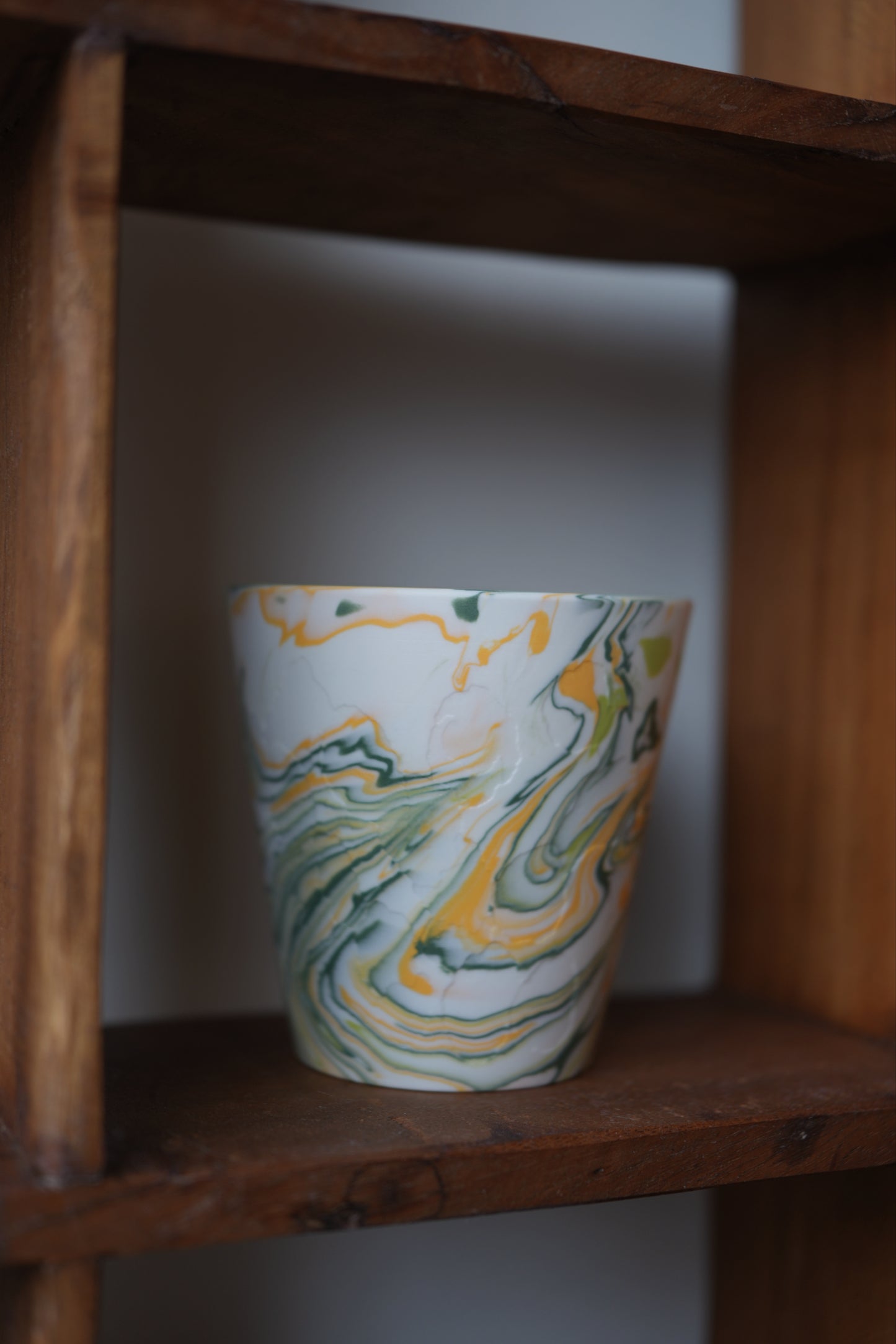 Vaso de cerámica Stone Flow bajo