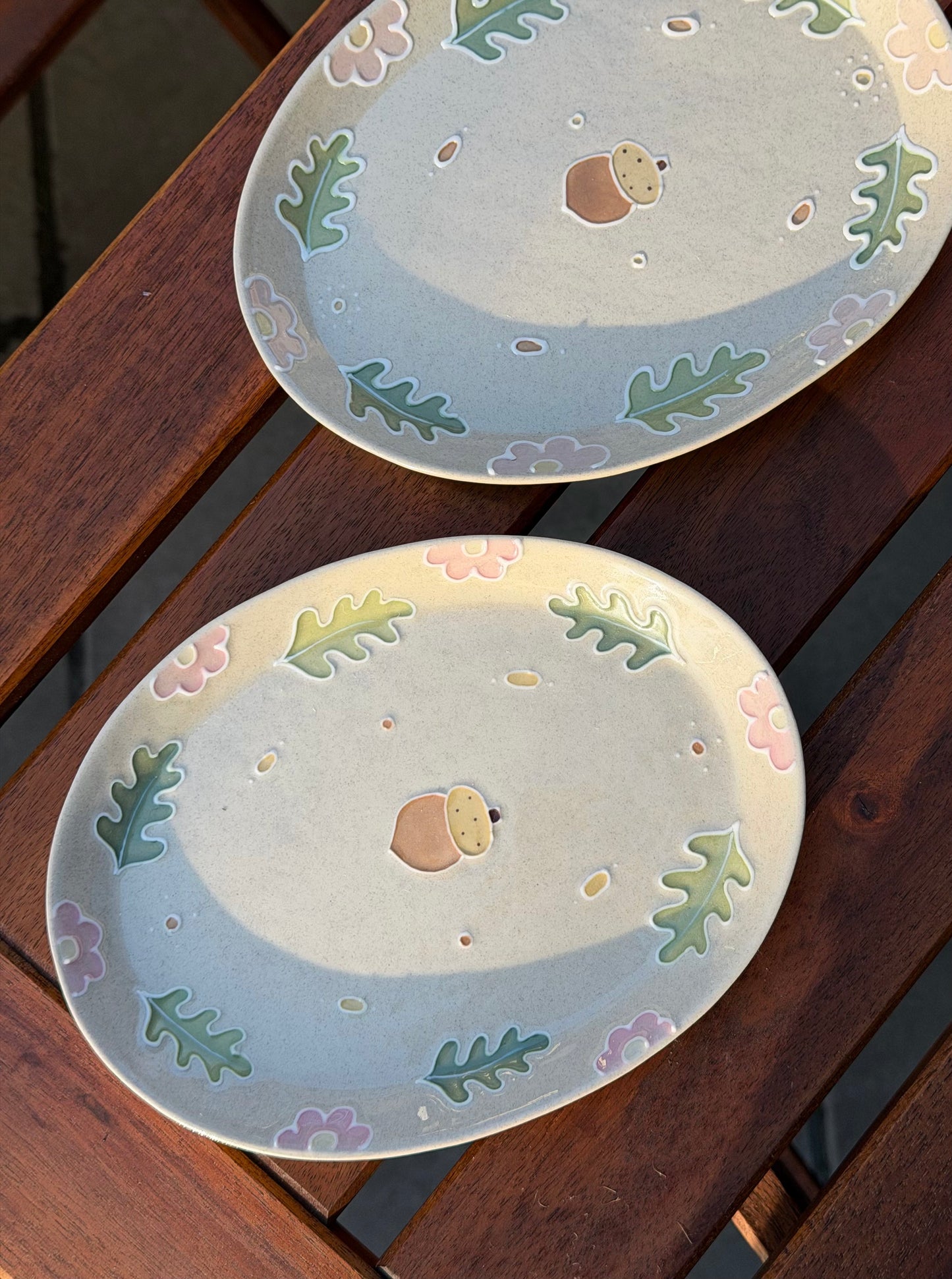 Acorn Oval Plate